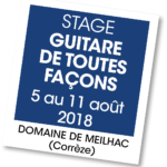 Stage Guitare de toutes façons - août 2018
